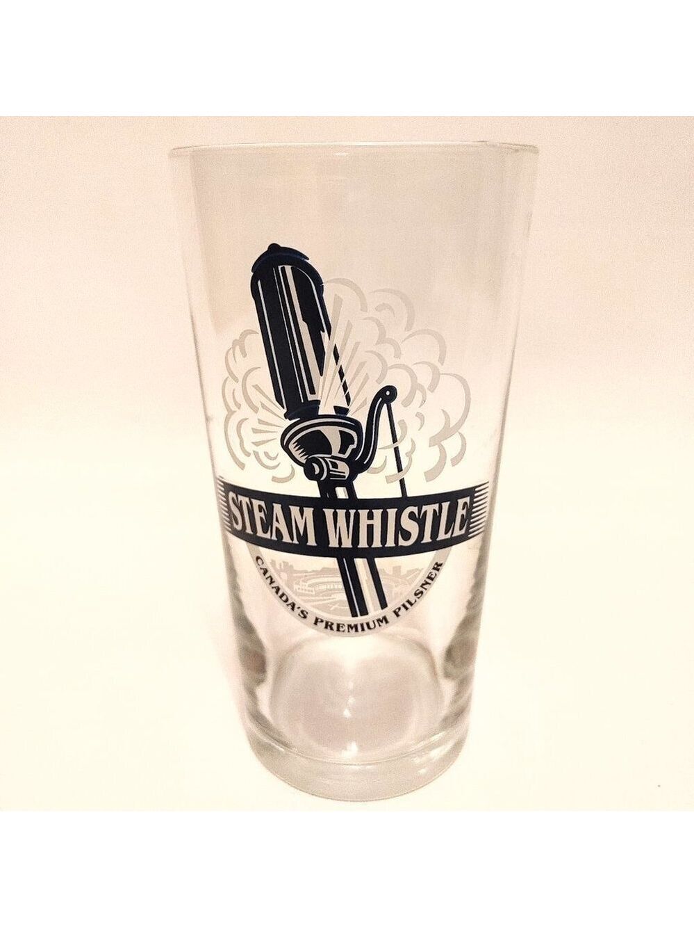 RETRO Steam Whistle Beer Glass Classic Logo PINT GLASS
